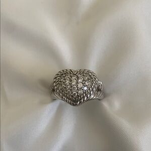 Silver Ring with Intricate Design